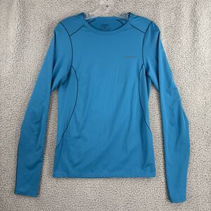 Patagonia Men's Extra Small XS Long-Sleeved Polyester Cool Daily Blue Shirt